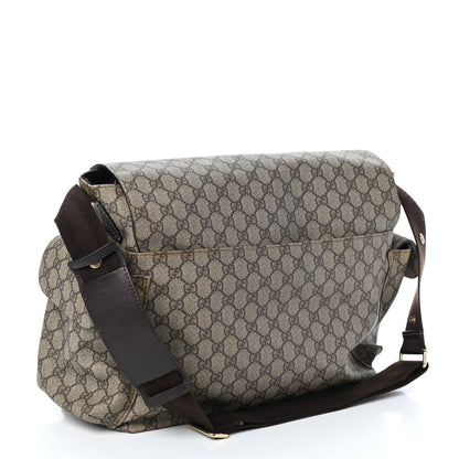 Gucci GG Plus Monogram Messenger Diaper Bag Dark Brown 3 of 9