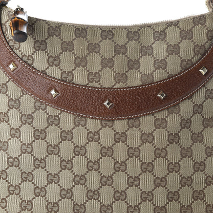 Gucci Monogram Anita Bamboo Top Handle Bag Brown 10 of 10