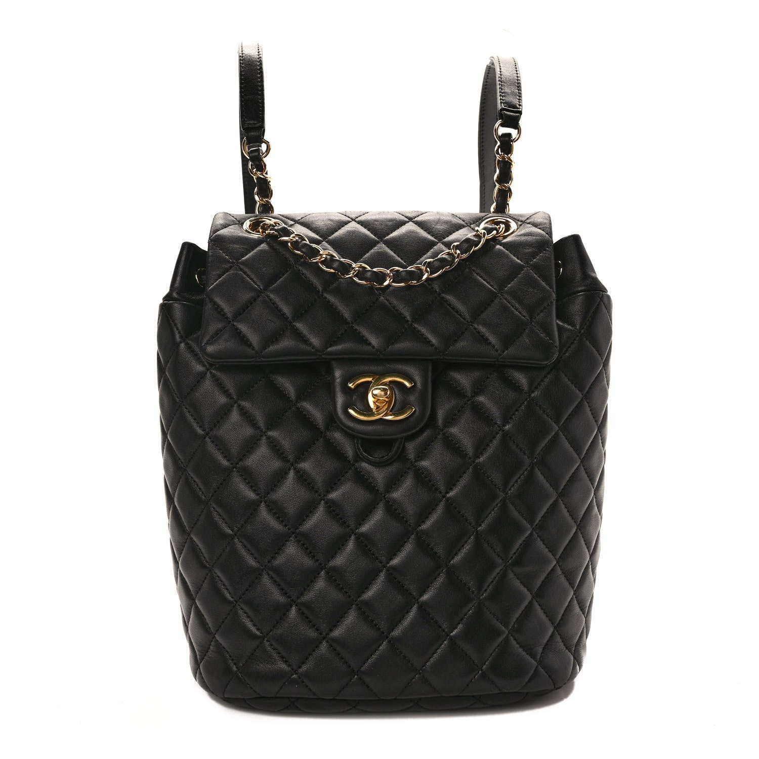 Chanel Lambskin Quilted Small Urban Spirit Backpack Black 1 of 9