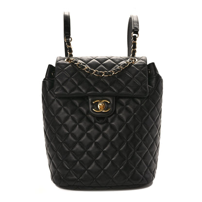 Chanel Lambskin Quilted Small Urban Spirit Backpack Black 1 of 9