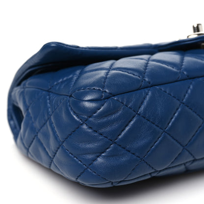 Chanel Lambskin Quilted Medium Double Flap Blue 9 of 11