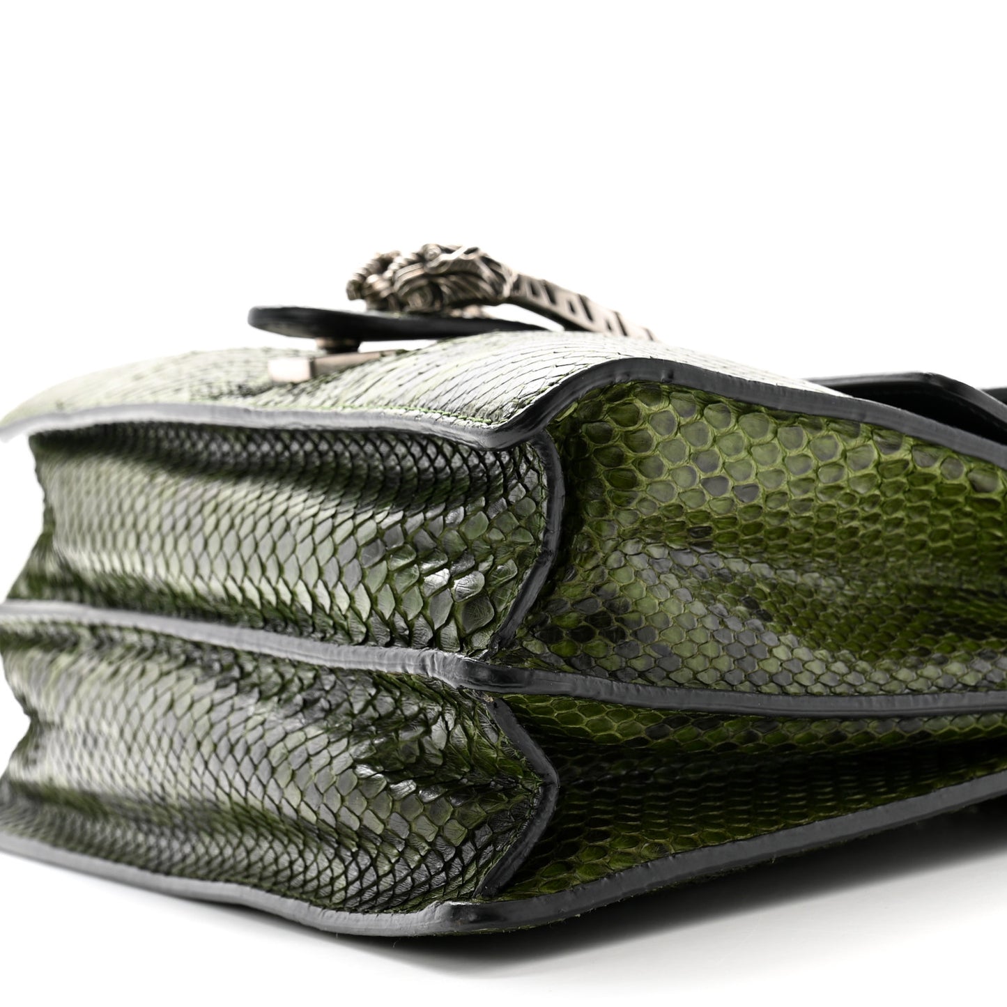 Snakeskin Medium Dionysus Shoulder Bag Green