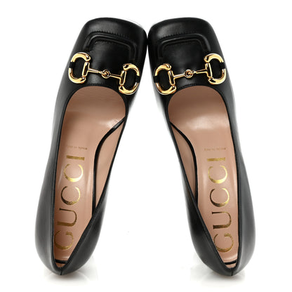 Gucci Malaga Kid Horsebit 75mm Pumps 40 Black 2 of 10