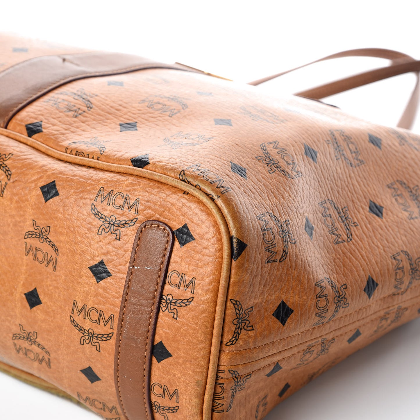 Visetos Medium Liz Reversible Shopper Tote Cognac