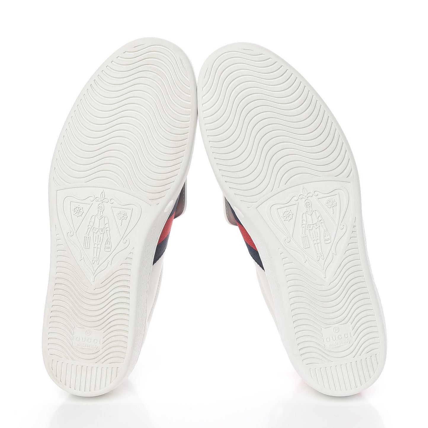 Calfskin Web Wolf Embroidered Mens Ace Sneakers 9 White