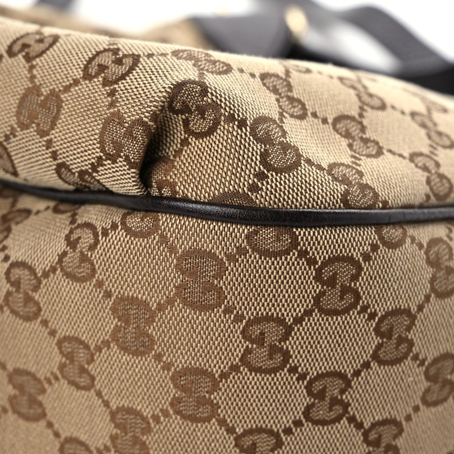 Monogram Web Medium Dressage Hobo Dark Brown