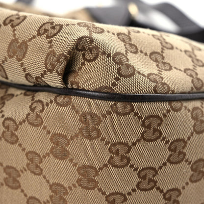 Gucci Monogram Web Medium Dressage Hobo Dark Brown 9 of 13