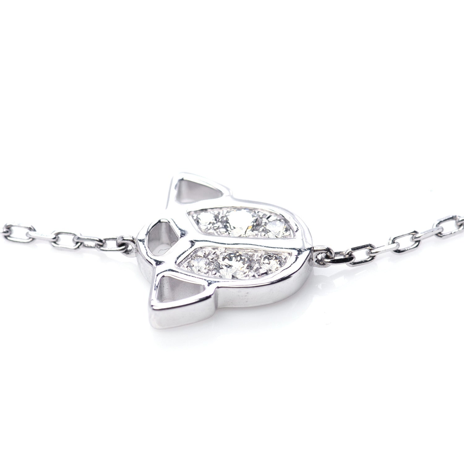 Cartier 18K White Gold Diamond Scarab Bracelet 5 of 6