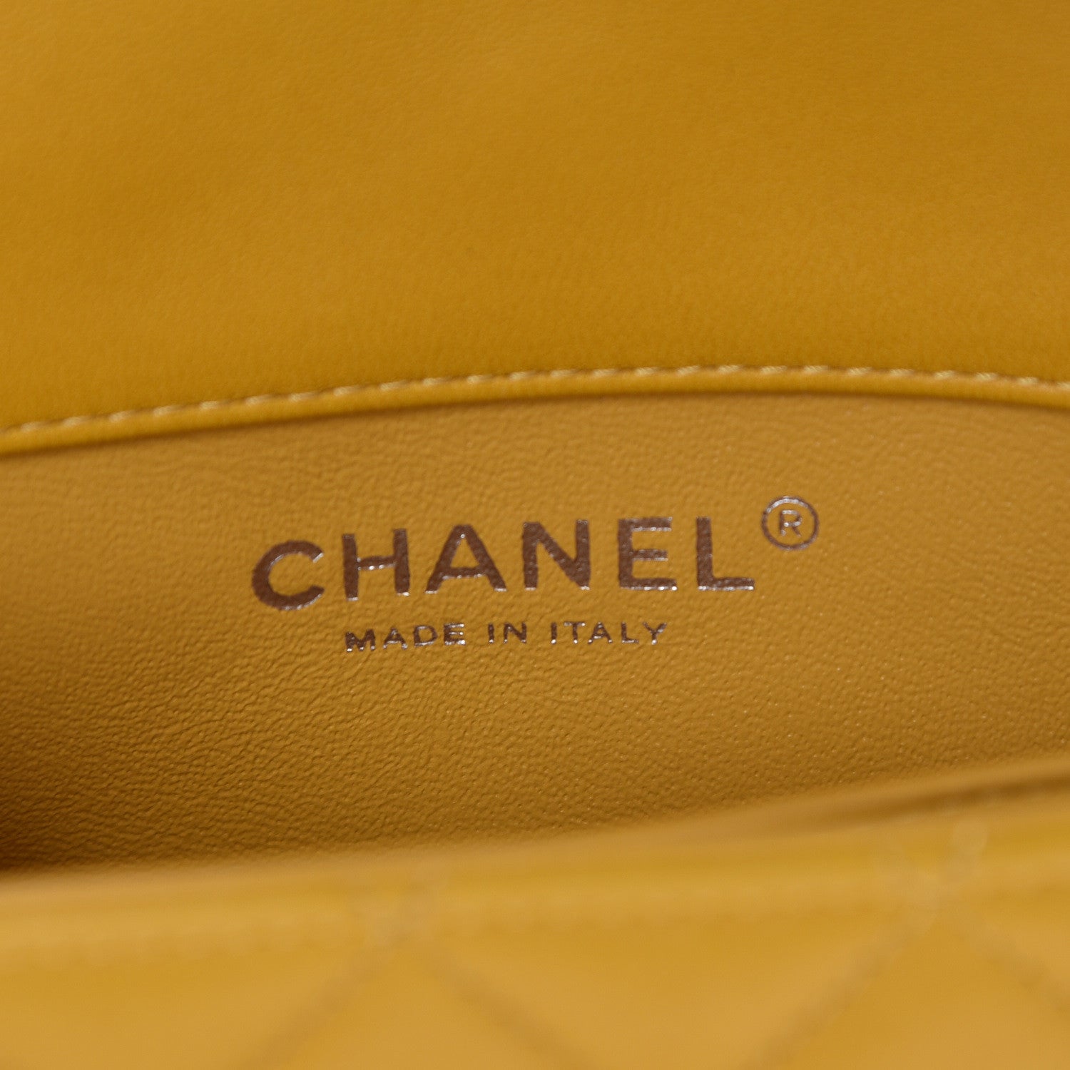 Chanel Lambskin Quilted Extra Mini Flap Yellow 6 of 13