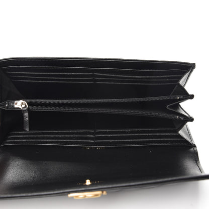 Chanel Lambskin Quilted Boy Large Gusset Flap Wallet Black 5 of 8