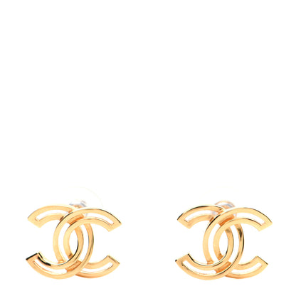 Chanel Metal Obazine CC Earrings Gold 1 of 6