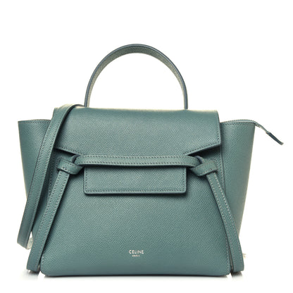 Celine Grained Calfskin Nano Belt Bag Celadon 1 of 8