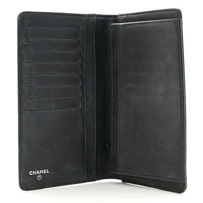 Chanel Patent Calfskin Quilted Boy Yen Wallet Black 6 of 9
