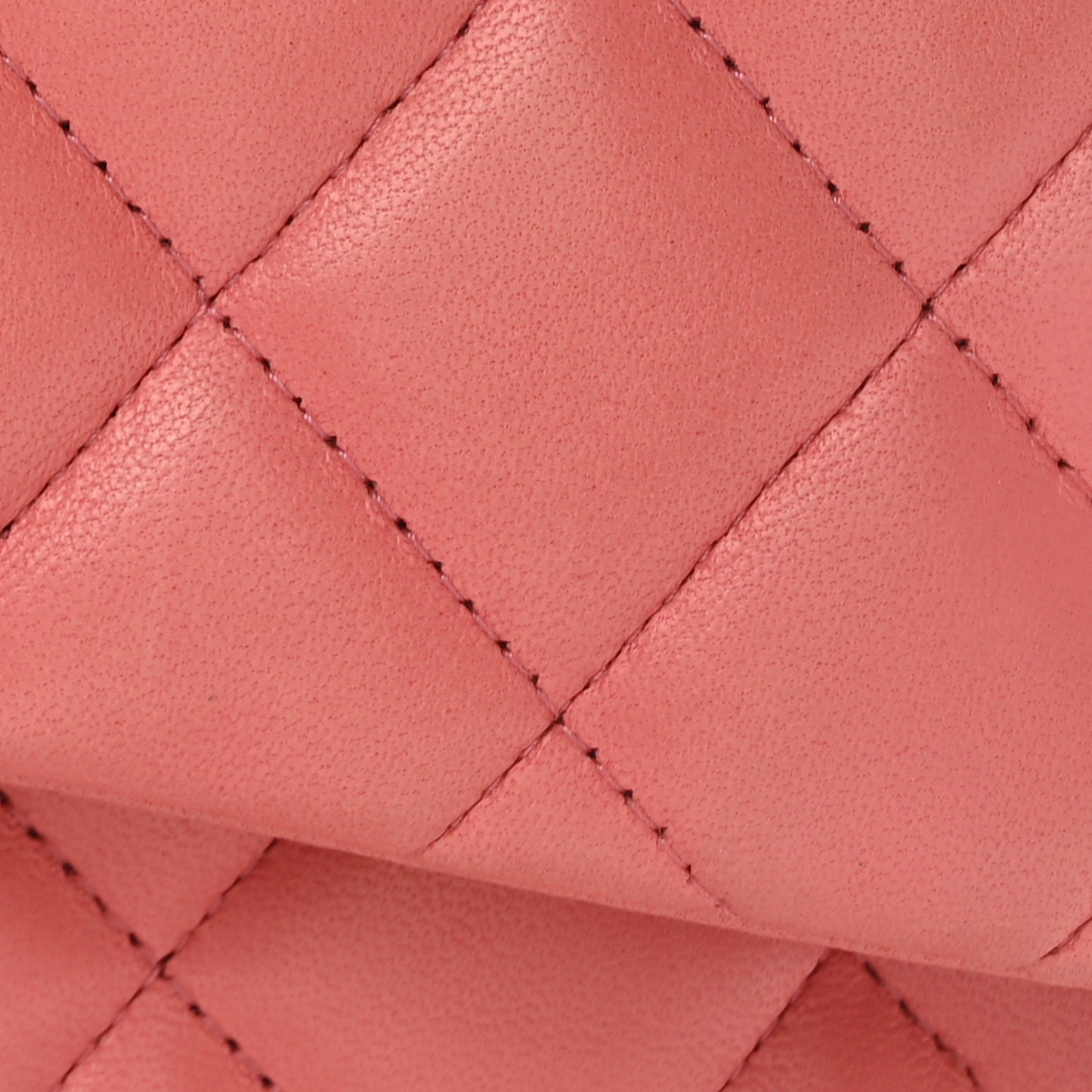 Lambskin Quilted Jumbo Double Flap Pink