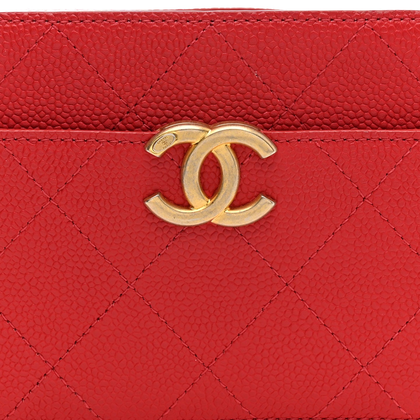 Caviar Quilted Waist Bag Red