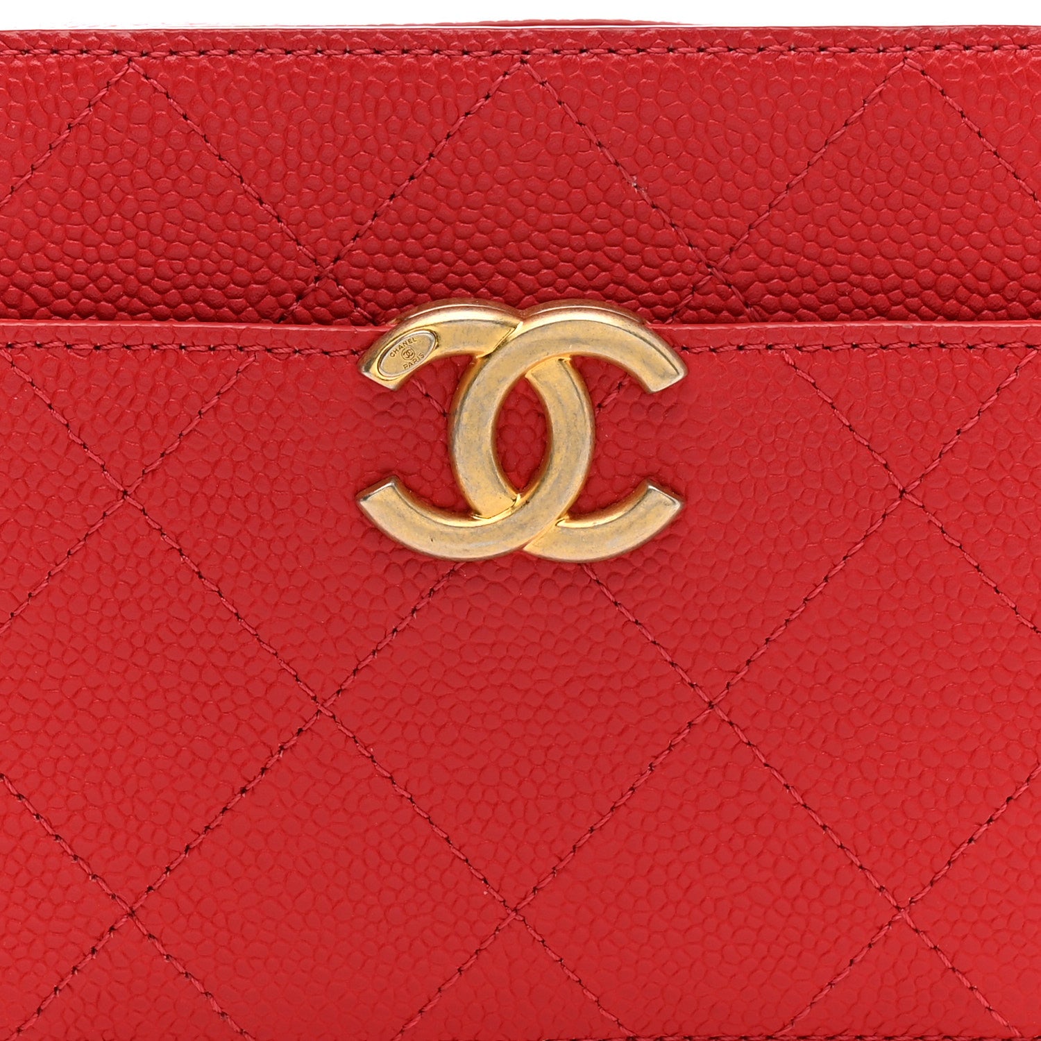 Chanel Caviar Quilted Waist Bag Red 8 of 12