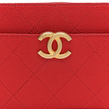 Chanel Caviar Quilted Waist Bag Red 8 of 12