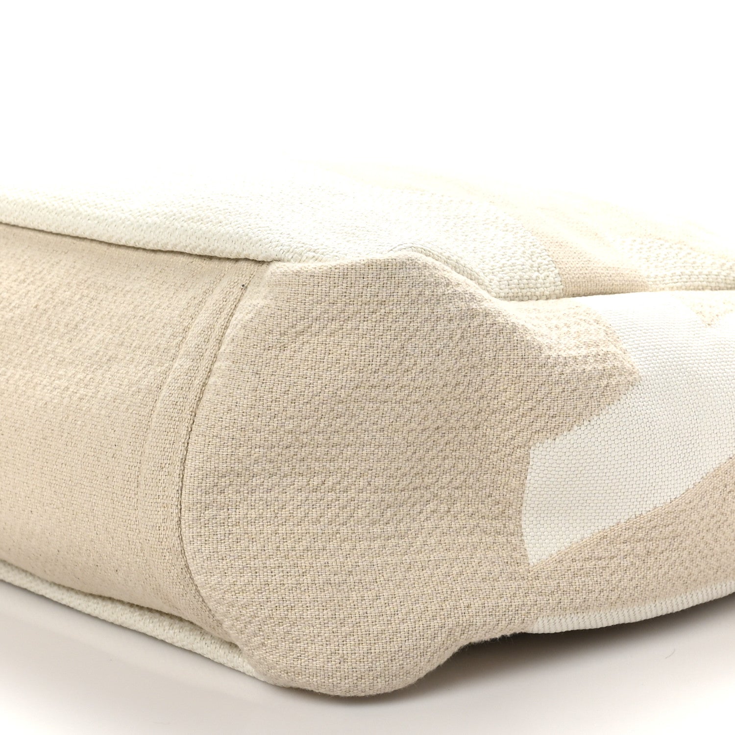 Chanel Canvas Large Shopping Tote White Beige 9 of 9