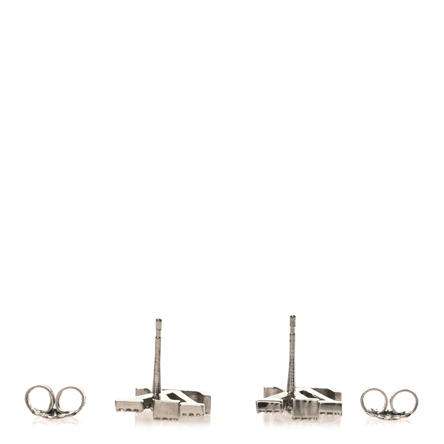 Louis Vuitton Crystal LV Iconic Earrings Silver 3 of 5
