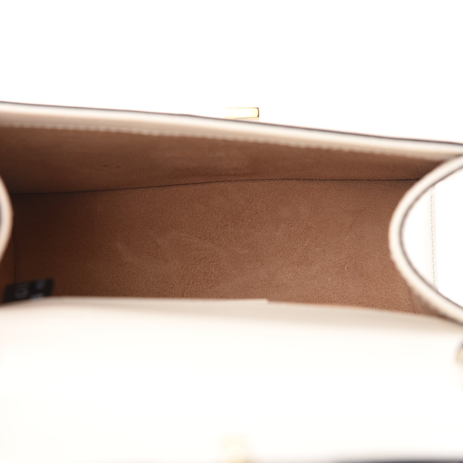 Gucci Calfskin Embroidered Mini Sylvie Top Handle Bag White 5 of 9