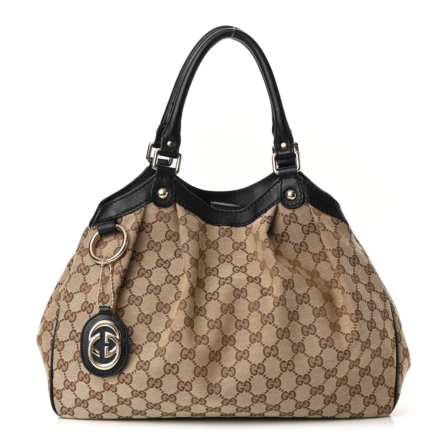 Gucci Monogram Medium Sukey Tote Black 1 of 9