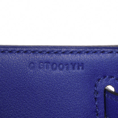 Hermes Swift Kelly Pochette Clutch Bleu Electrique 21 of 26