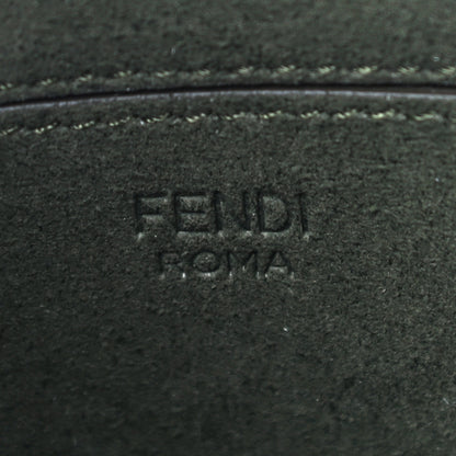 Fendi Technical Fabric FF Midi Chain Baguette Oliva 6 of 9