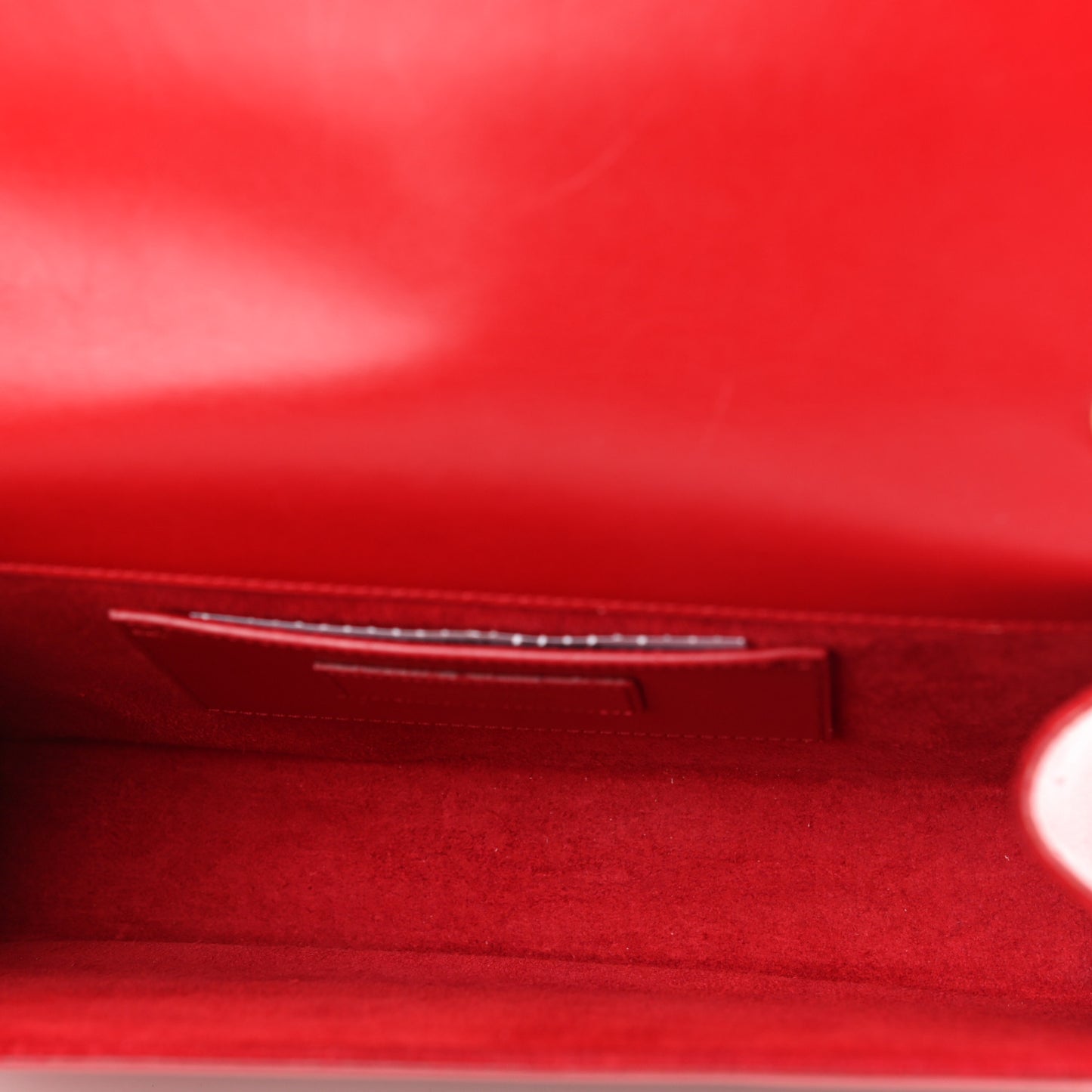 Smooth Calfskin Medium Classic Monogram Kate Tassel Satchel Lipstick Red