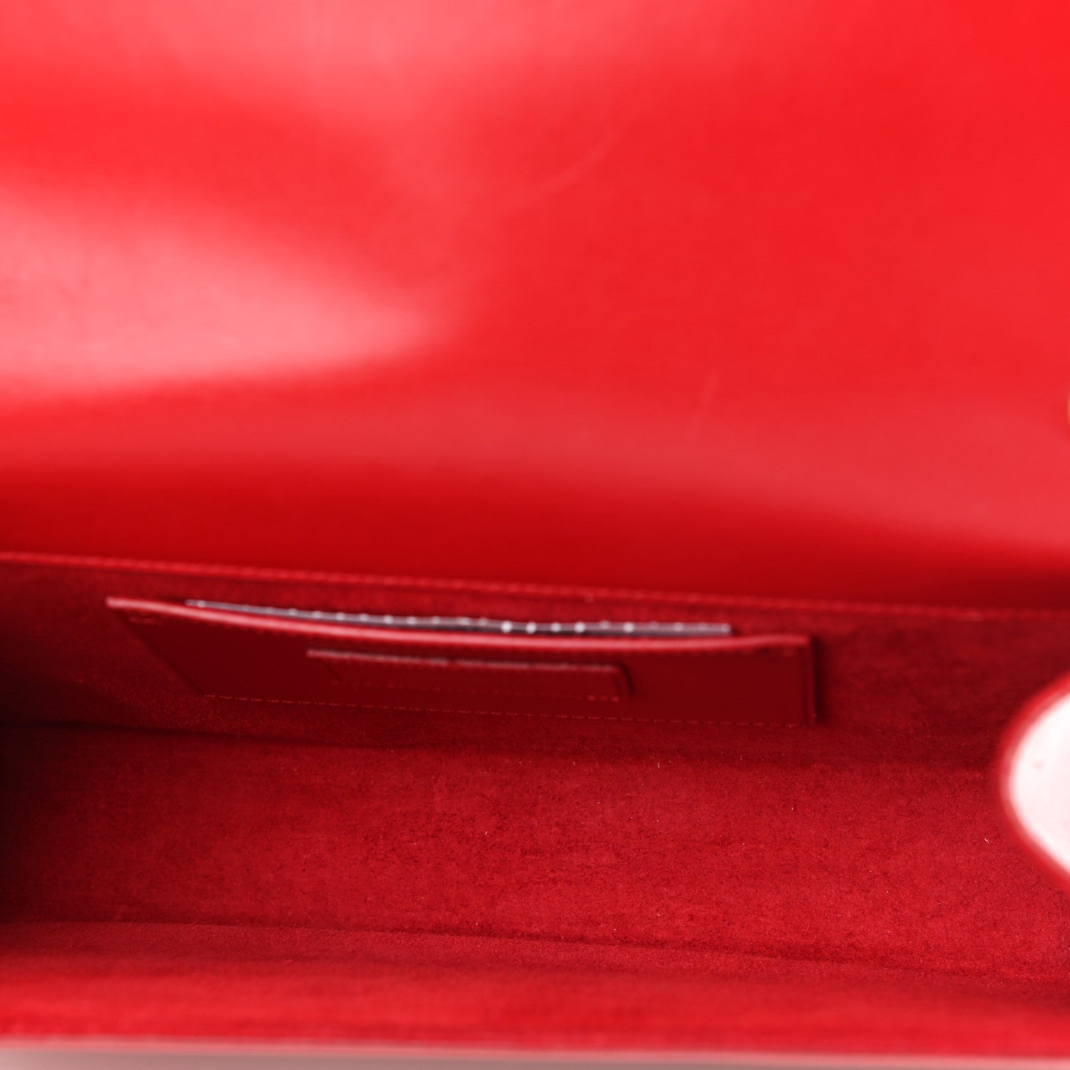 Saint Laurent Smooth Calfskin Medium Classic Monogram Kate Tassel Satchel Lipstick Red 5 of 15