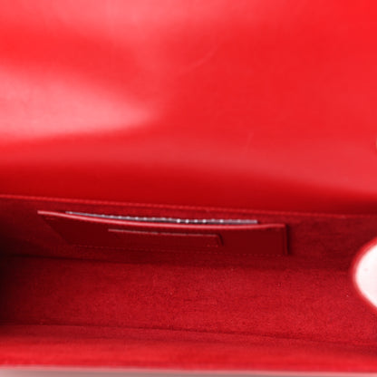 Saint Laurent Smooth Calfskin Medium Classic Monogram Kate Tassel Satchel Lipstick Red 5 of 15