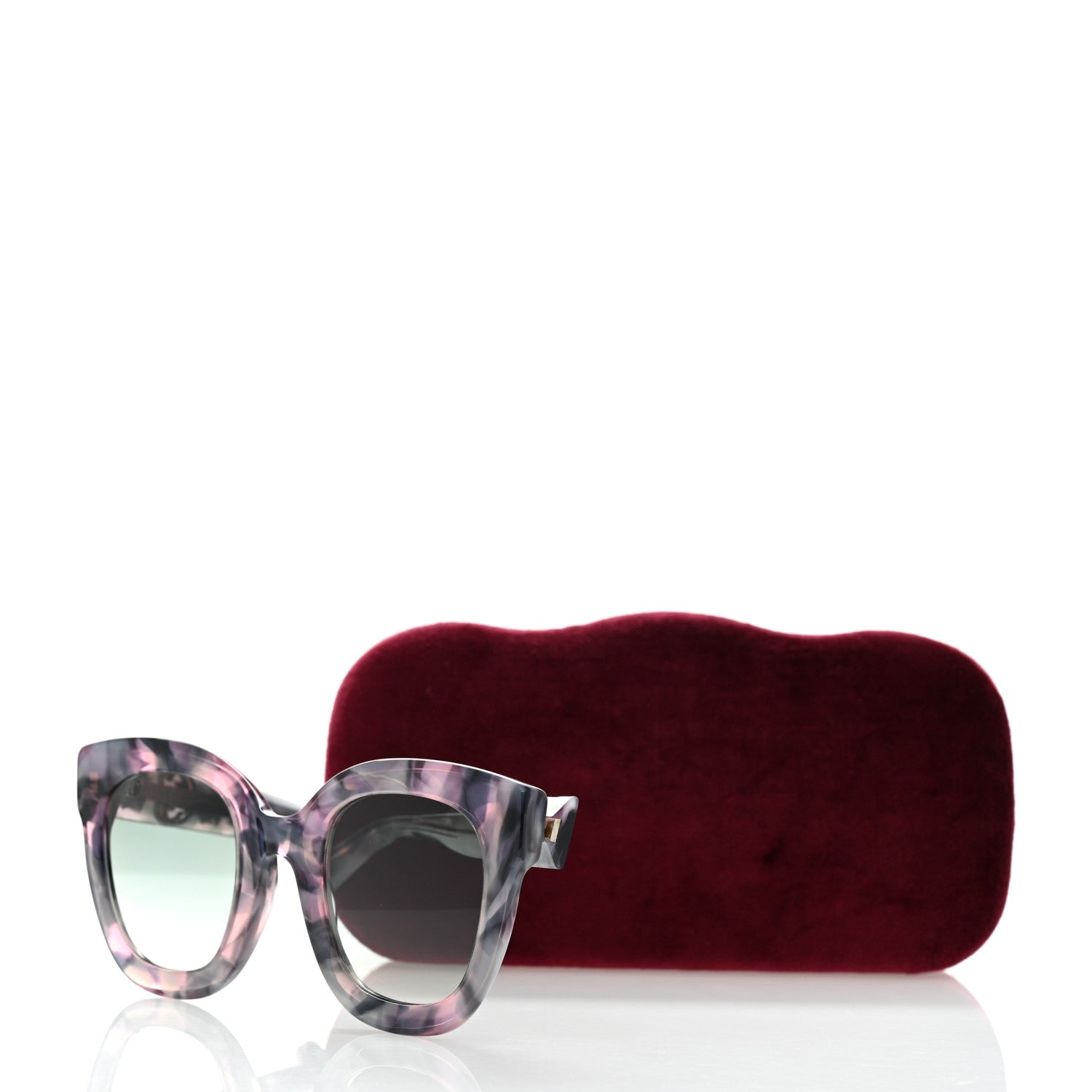 Gucci Round Frame GG Star Sunglasses GG0207S Grey Pink 8 of 8