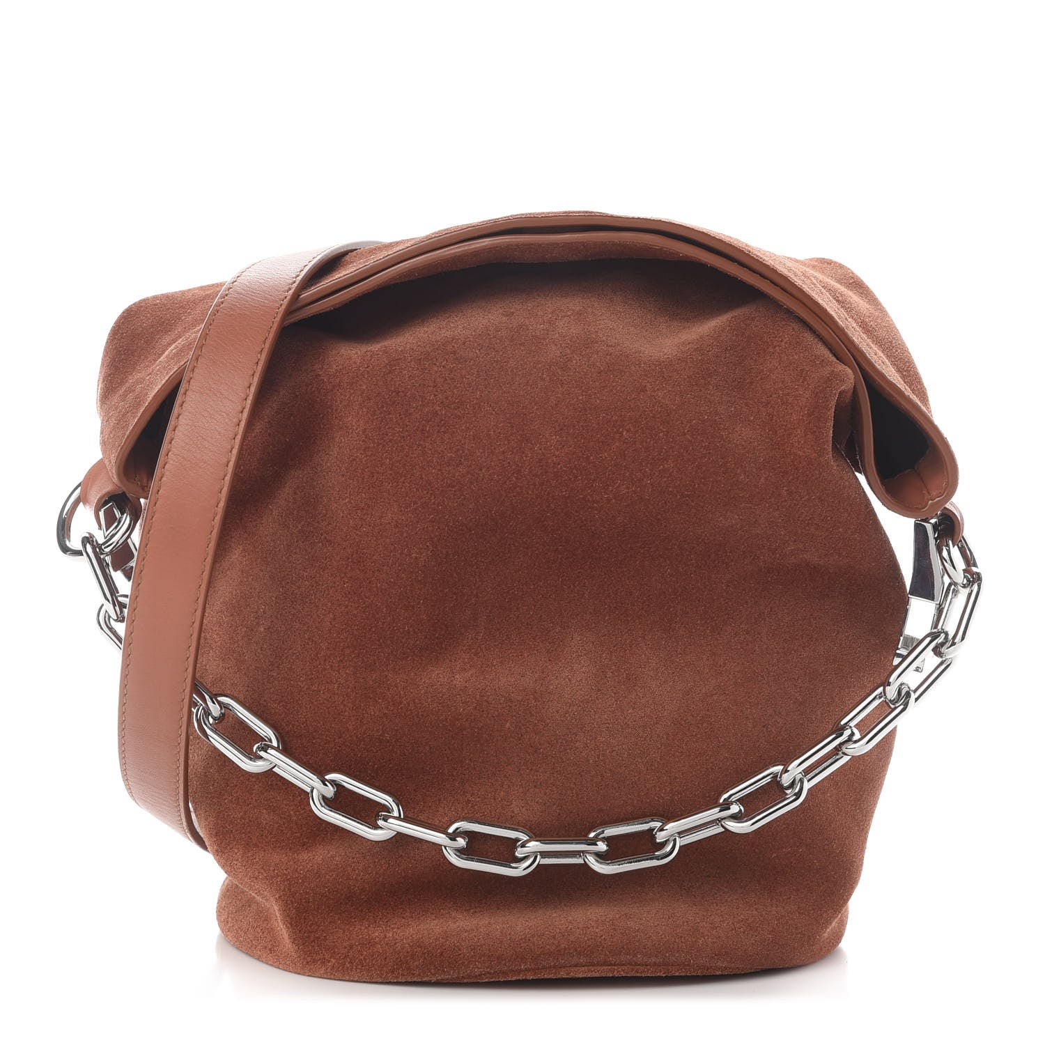 Alexander Wang Suede Attica Chain Dry Sack Bucket Bag Terracotta 1 of 7