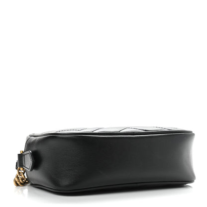 Gucci Calfskin Matelasse Mini GG Marmont Chain Shoulder Bag Black 4 of 10