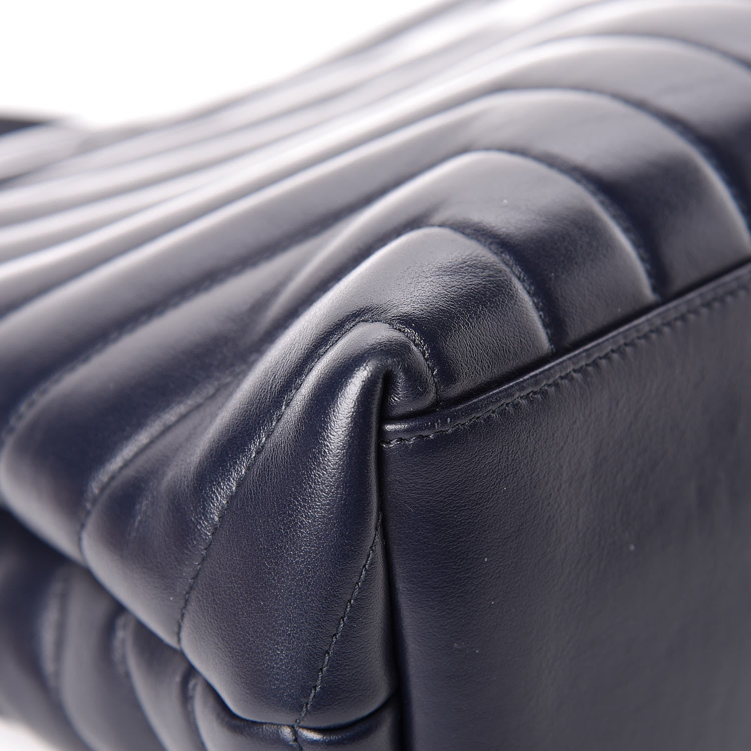 Saint Laurent Calfskin Y Quilted Monogram Medium Loulou Chain Satchel Medium Blue 12 of 13