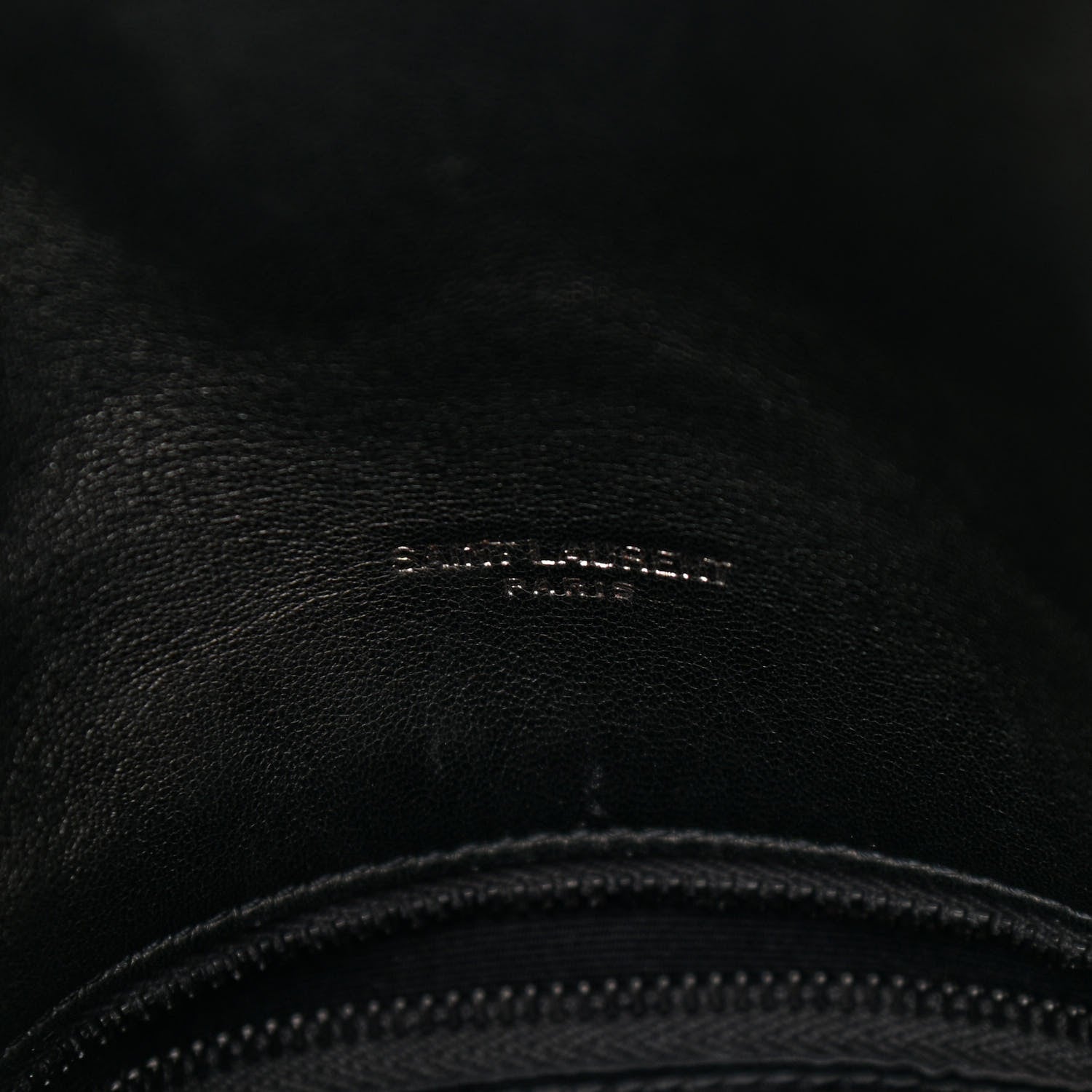 Saint Laurent Lambskin Quilted Small Loulou Puffer Monogram Chain Satchel Black 6 of 10
