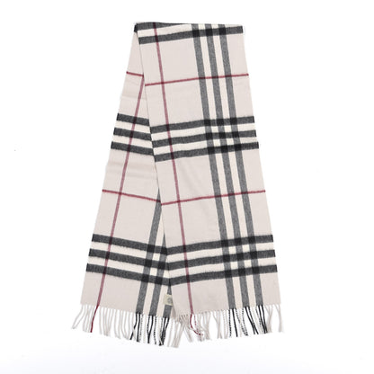 Burberry Cashmere Giant Check Fringe Scarf Trench 2 of 4