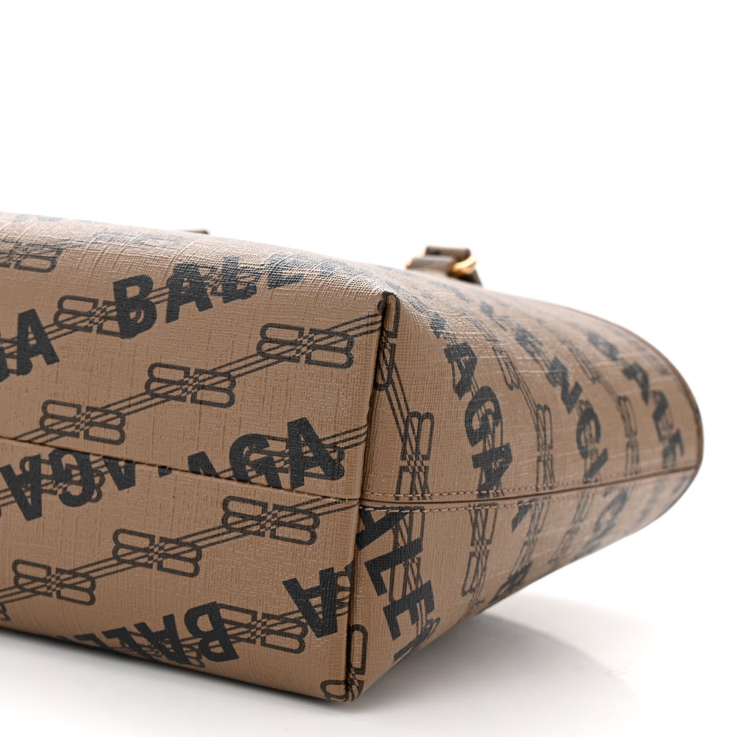 Balenciaga Coated Canvas BB Monogram Small Signature East West Shopper Bag Beige Brown 10 of 11