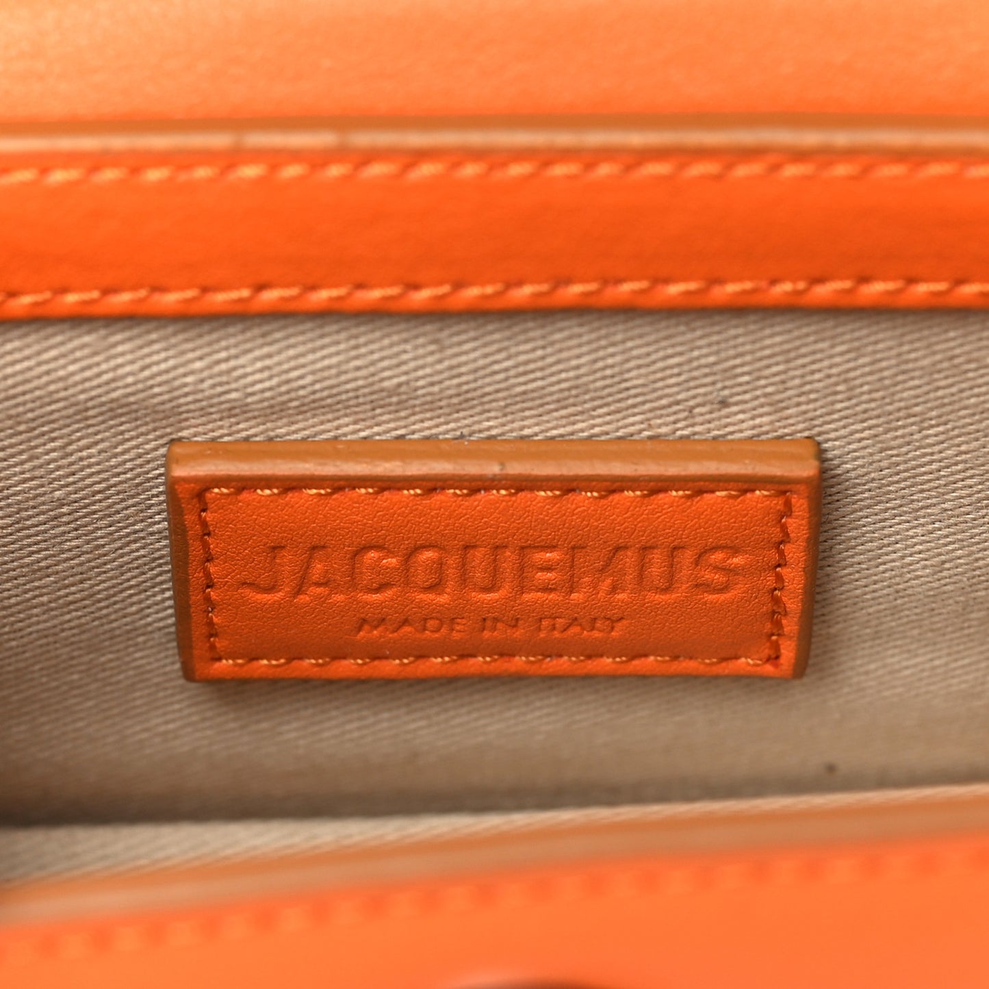 Smooth Calfskin Le Chiquito Homme Orange