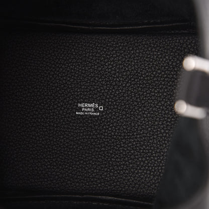 Hermes Taurillon Clemence Matte Alligator Picotin Lock Touch 18 PM Black 8 of 11