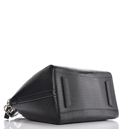Givenchy Calfskin Lizard Embossed Medium Antigona Black 4 of 7