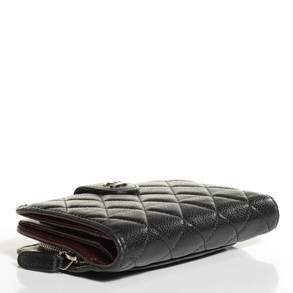 Chanel Caviar Quilted Zipped Pocket Wallet Black 4 of 9
