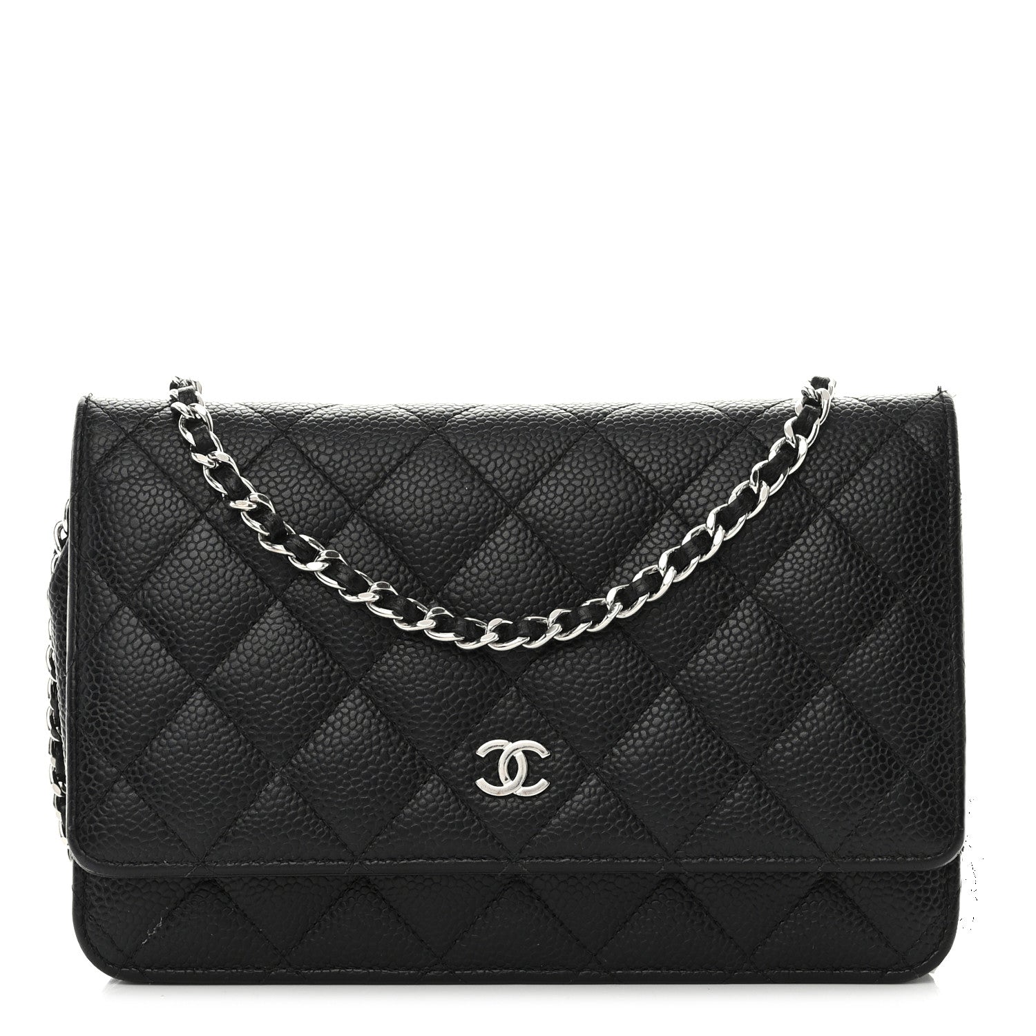 Chanel Caviar Quilted Wallet on Chain WOC Black 1 of 17