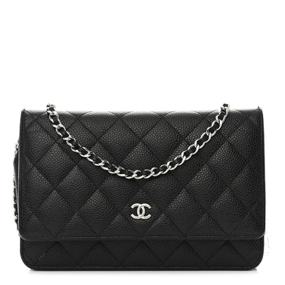 Chanel Caviar Quilted Wallet on Chain WOC Black 1 of 17