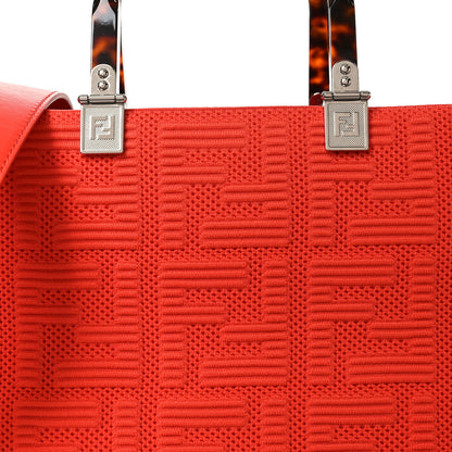 Fendi Technical Fabric Plexiglass FF Medium Fendi Sunshine Shopper Tote Tulipano 7 of 9