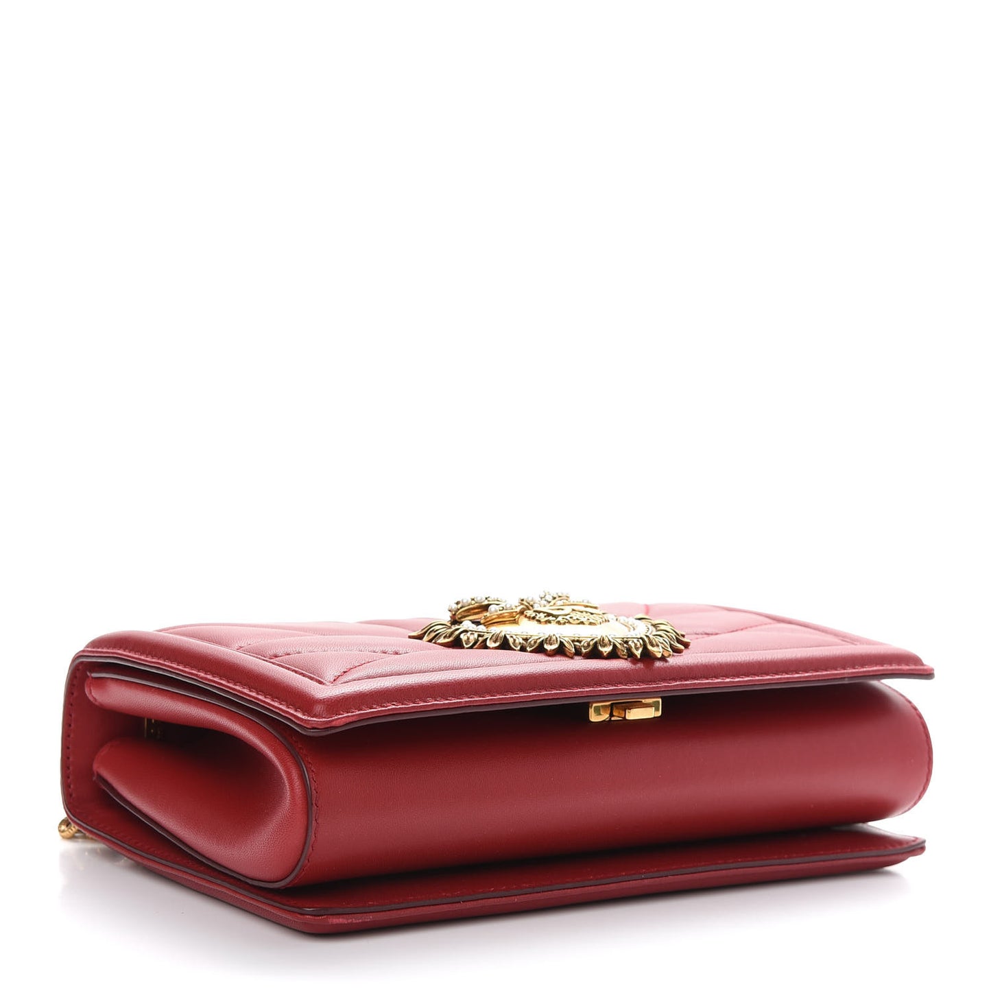 Calfskin Medium Devotion Crossbody Bag Red
