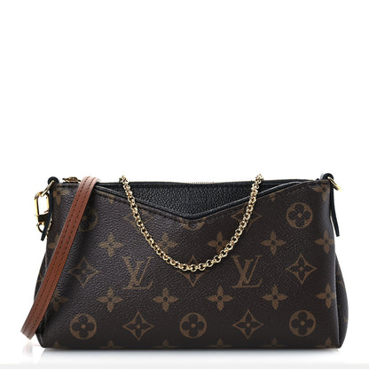 Louis Vuitton Monogram Pallas Clutch Black 1 of 11