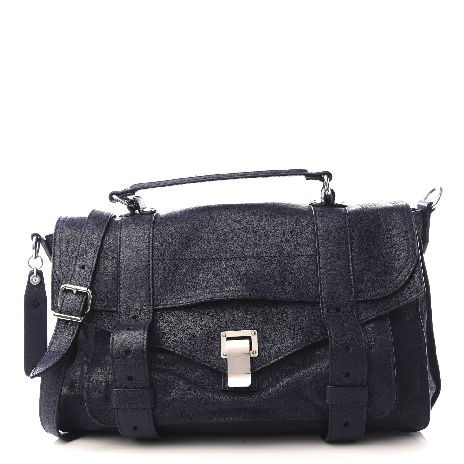 Proenza Schouler Lambskin Medium PS1 Satchel Midnight 1 of 8