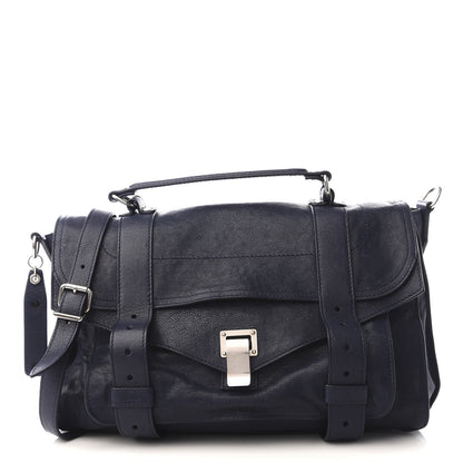 Proenza Schouler Lambskin Medium PS1 Satchel Midnight 1 of 8