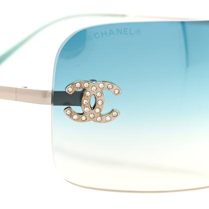 Chanel Metal Crystal CC Logo Sunglasses 4017-D Blue 7 of 9