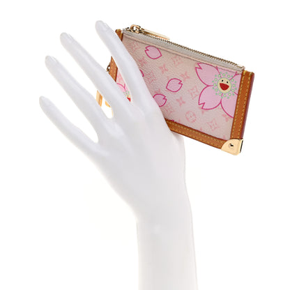 Louis Vuitton Monogram Cherry Blossom Key Pouch Pink 2 of 8
